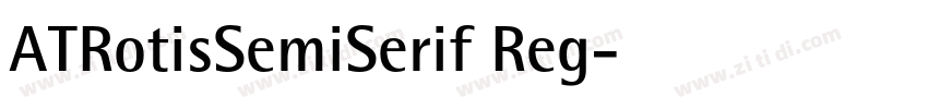 ATRotisSemiSerif Reg字体转换